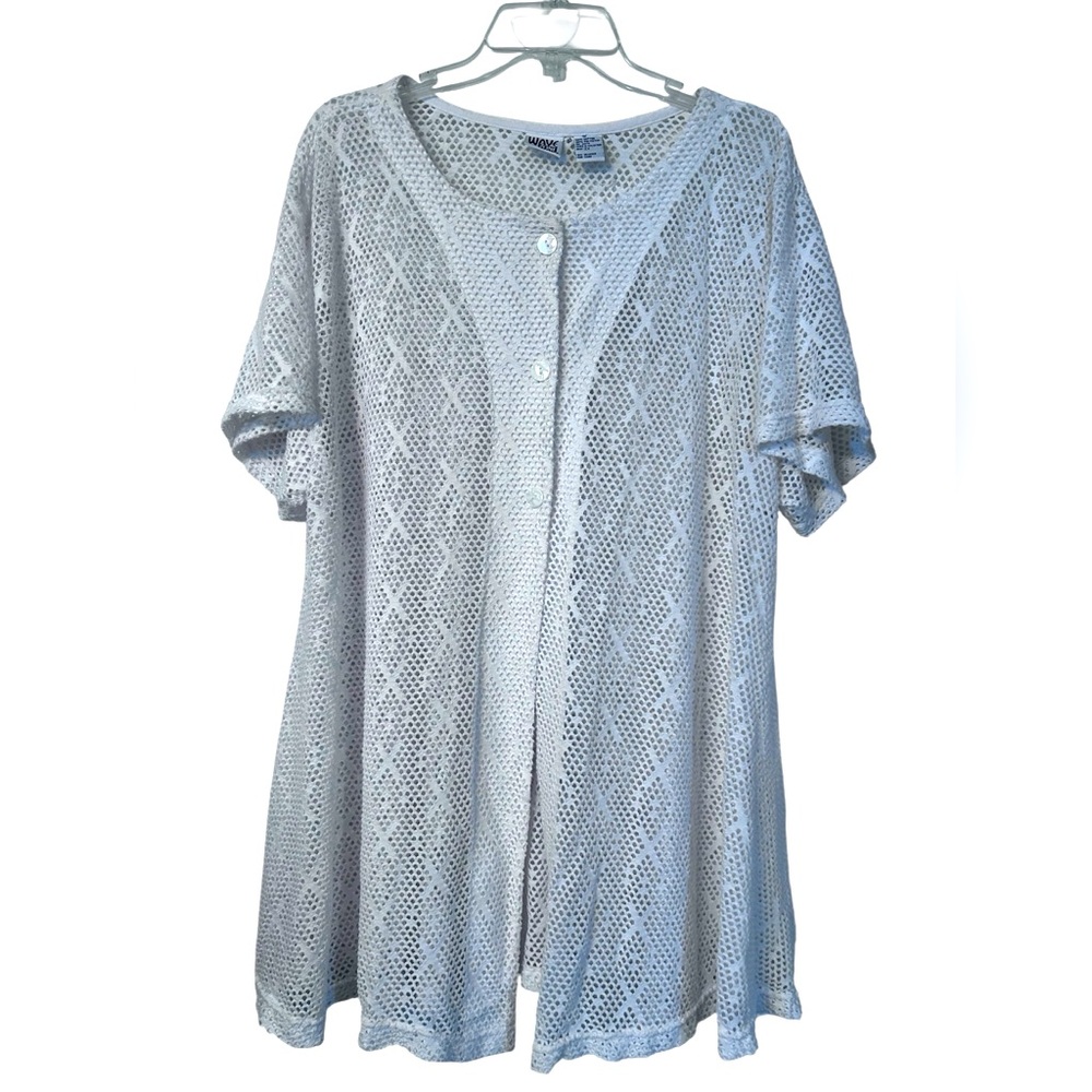 Wave Zone plus size mesh swim cover up, size 2X